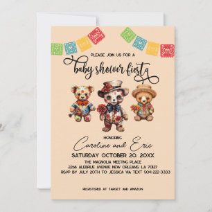 Invitation Fête mexicaine du Baby shower mort Fiesta