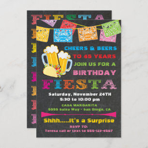 Invitation Fête mexicaine, fête d'anniversaire