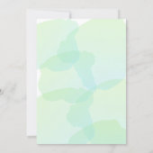 Invitation Fête mexicaine Fête des mariées verte (Dos)