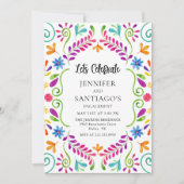 Invitation Fête mexicaine Fêtons la fête d'engagement I (Devant)