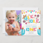 Invitation Fête mexicaine photo de premier anniversaire (Devant)