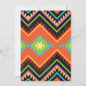 Invitation Fête mexicaine Pinata Party Couleurs vives Anniver (Dos)