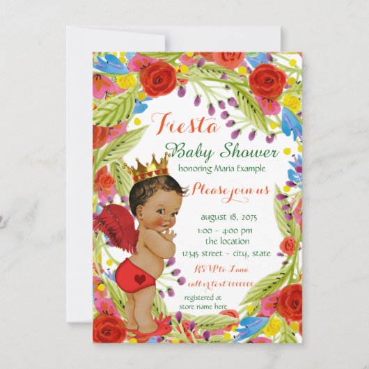 Invitation Fête mexicaine pour bébé (Devant)