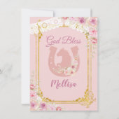 Invitation Fête mexicaine Rose et Gold Gira (Dos)