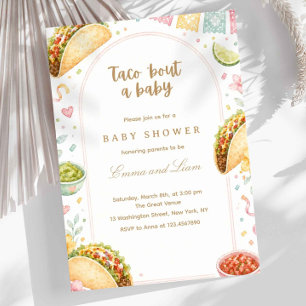 Invitation Fête Mexicaine Taco 'Bout une Baby Shower