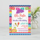 Invitation Fête Mexicaine Taco Party (Debout devant)