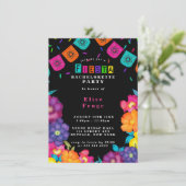 Invitation Fête mexicaine Vivid Florals Bachelorette (Debout devant)