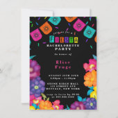 Invitation Fête mexicaine Vivid Florals Bachelorette (Devant)