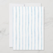 Invitation Fête Moderne Bébé Blue Bow (Dos)