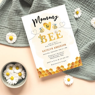 Invitation Fête Moderne de Bébé Maman à l'Avenir Genre Neutre