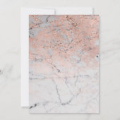 Invitation Fête Moderne de Luxe Rose Gold Tendance (Dos)