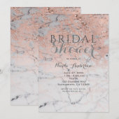 Invitation Fête Moderne de Luxe Rose Gold Tendance (Devant / Derrière)