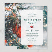 Invitation fête moderne de noël (Devant / Derrière)