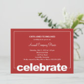 Invitation Fête moderne Invita pour les entreprises et les en (Debout devant)