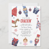 Invitation Fête moderne : lançons cette fête de Noël qui déco (Devant)