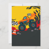 Invitation Fête Monster Truck Jam Enfants Anniversaire (Dos)