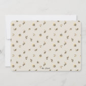 Invitation Fête Moody Vert Beige Black Engagement Party (Dos)