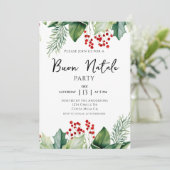 Invitation fête nationale de Noël italienne (Debout devant)