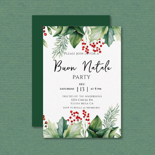 Invitation fête nationale de Noël italienne