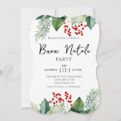 Invitation fête nationale de Noël italienne (Devant)