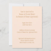 Invitation Fête nationale des Philippines| Symbole Pi pour Ne (Dos)