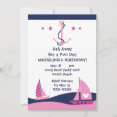 Invitation Fête Nautique des filles (Devant)