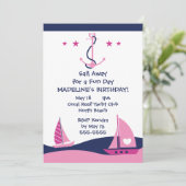 Invitation Fête Nautique des filles (Debout devant)