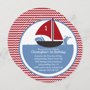 Invitation Fête Nautique du 1er anniversaire du Red Chevron m