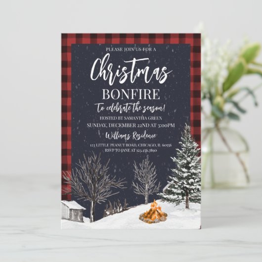 Invitation Fête Noël (Debout devant)