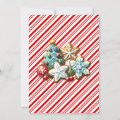 Invitation Fête Noël Cookie Exchange Party (Dos)