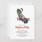 Invitation Fête Noël de l'État de Californie (Devant)
