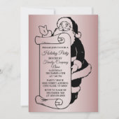Invitation Fête Noël du Père Noël (Devant)