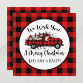 Invitation fête Noël gnome Fête (Devant / Derrière)