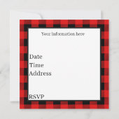 Invitation fête Noël gnome Fête (Dos)