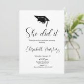 Invitation Fête noire blanche (Debout devant)