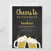 Invitation Fête noire de l'heure de la retraite (Devant)