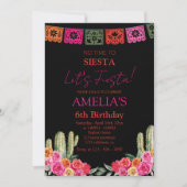 Invitation Fête noire mexicaine (Devant)