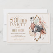 Invitation Fête officielle du 50e anniversaire de Llama (Devant)