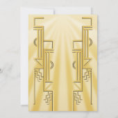 Invitation Fête Papillon Speakeasy Flapper Gatsby (Dos)