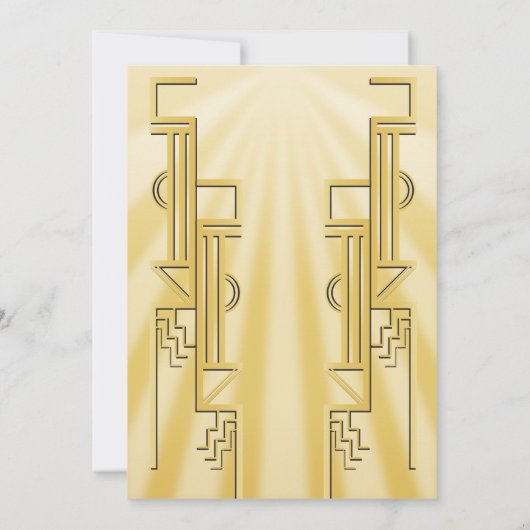 Invitation Fête Papillon Speakeasy Flapper Gatsby (Dos)