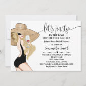 Invitation Fête par pool avant de faire Fête des mariées (Devant)