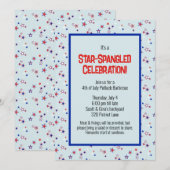 Invitation Fête patriotique de la Célébration pavoisée de sta (Devant / Derrière)