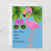 Invitation Fête Pélicane d'été (Dos)