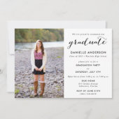 Invitation Fête photo de la fin d'études secondaires (Devant)