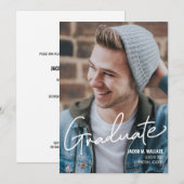 Invitation Fête photo moderne personnalisée (Devant / Derrière)