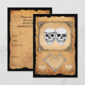 Invitation fête pirate (Devant / Derrière)