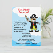 Invitation Fête Pirate pour enfants (Debout devant)