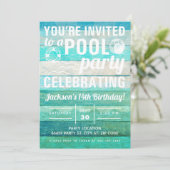 Invitation Fête Piscine (Debout devant)