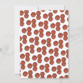 Invitation FÊTE PIZZA Pepperoni Pie Slice Pizzeria Anniversai (Dos)