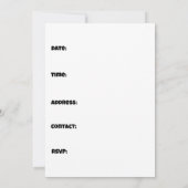 Invitation Fête POOP drôle filles mignonnes garçons (Dos)